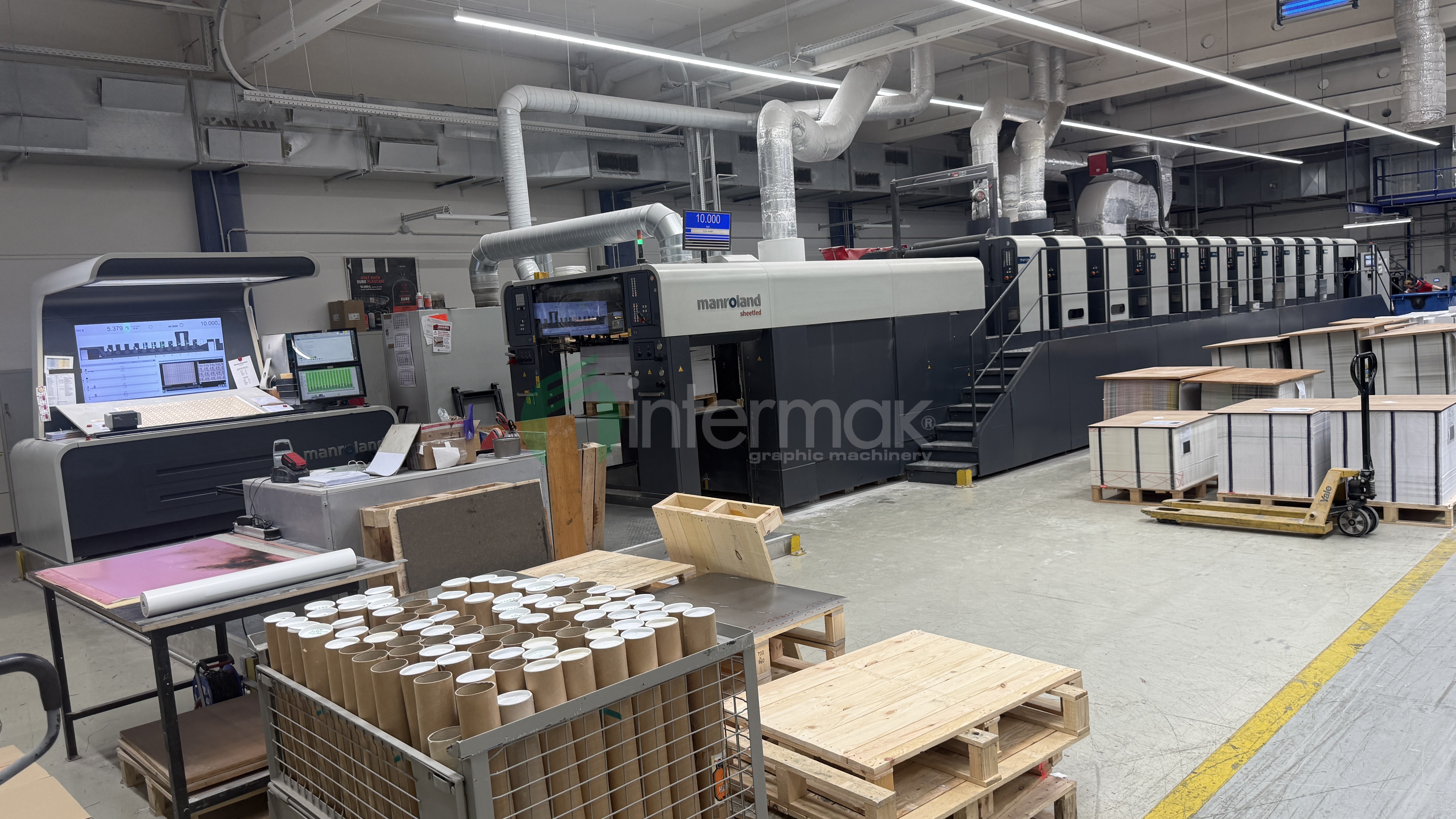 MAN ROLAND - R 707 LTTLV UV EVOLUTION WITH MABEG RS 104